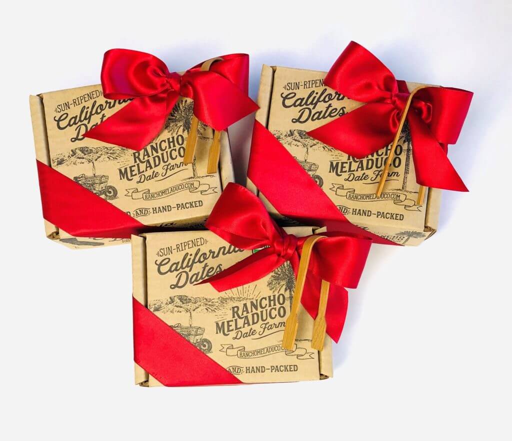 Mini 3 Box Bundle 1 lb. Signature handpacked Medjool Dates Rancho Meladuco Date Farm