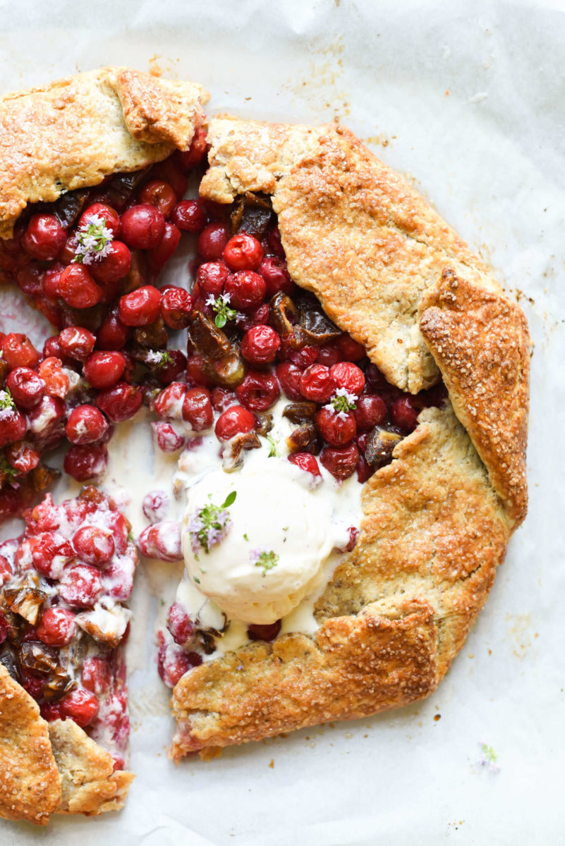 Picture of sour cherry galette
