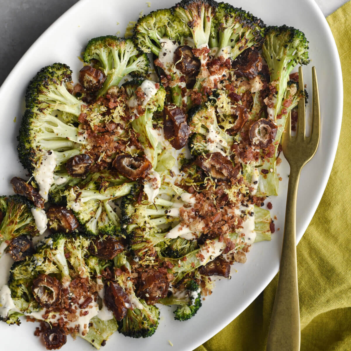 roasted broccoli dates recipe