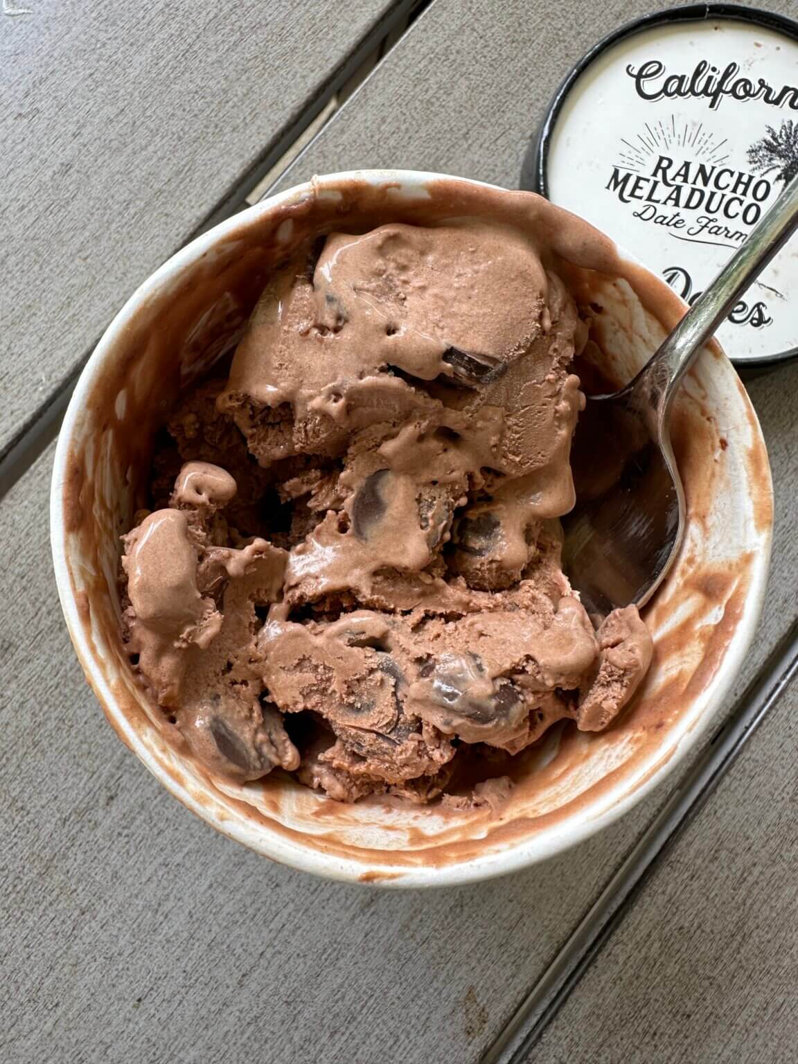 "Date Shake in a Cup" NoChurn Ice Cream Rancho Meladuco Date Farm